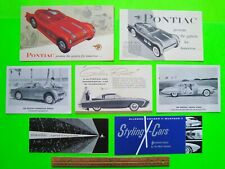 Lot/7 Diff 1950'S - 60'S CONCEPT / SHOW CAR BROCHURES Ford PONTIAC Olds DODGE picture