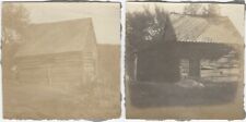 Country Rustic Rough-Board Cabin Wood Plank Roof 1910s 2 Archtecture Snapshots picture