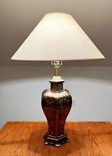 Beautiful Large Vintage Oriental Style Bronze/Brass Table Lamp picture