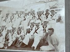 Antique After WWI Group Photo Navy Sailors Cabinet Card Circa 1920s picture