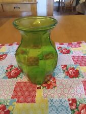 GGG 2999 Vintage Green Vase No Scratches or Cracks Bright Color  picture