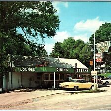 c1960s Oakland, IA Shady Lawn Motel Restaurant US Hwy 6 59 Gas Station Vtg A146 picture