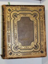 1868 Holy Bible Superfine Edition by William W Harding with 1800s Family Record picture