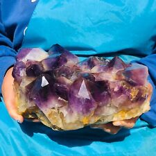 3220G  Natural Amethyst geode quartz clustercrystal specimen Healing  FH154 picture