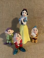 Vintage Walt Disney Snow White and Dwarfs  Figurines Japan picture