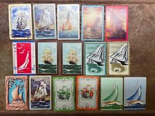 HUGE Lot Of 16 Vintage Playing Cards Singles 1940s-1950s - Ships picture