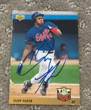 1993 Upper Deck #431 Cliff Floyd signed autographed card Montreal Expos picture