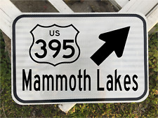 MAMMOTH LAKES CALIFORNIA Highway US 395 road sign 12