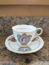 Royal Standard Tea Cup and Saucer Queen Coronation 1953 picture