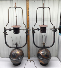 Pair of Very Rare Antique White Mfg. Co. American Arc No. 2 Lamps From 1905 picture
