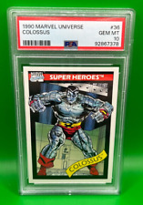 1990 Marvel Universe #36 Colossus Super Heroes X-Men Deadpool - PSA Graded 10 picture
