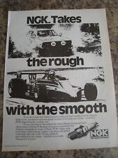 NGK TAKES THE ROUGH WITH THE SMOOTH AFRICAN SAFARI PLUGS 1981 ADVERT A4 FILE 39 picture