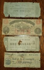 Four Different 1861-2 Virginia One Dollar Civil War Notes picture