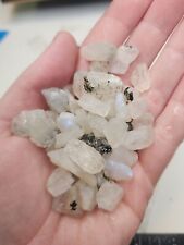 335cts FLASHY Rainbow Moonstone Small Stones LOT - Quality Lapidary Rough picture