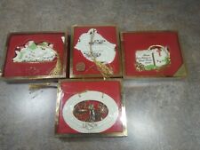 Set of 4 Lenox China Christmas Ornaments in Boxes picture