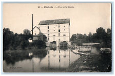 Chabris Indre Centre-Val de Loire France Postcard Le Cher and the Moulin c1910 picture