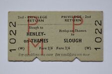 BRB Railway Ticket 1022 Henley-on-Thames to Slough picture