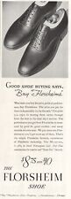 Florsheim Shoe Milburn Black Norwegian Calf  1936 Vintage Print Ad picture