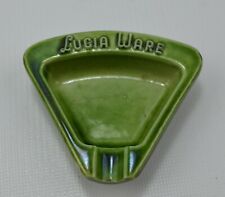 Vintage Lucia Ware Mini Ashtray Green Ceramic Boksburg S.A.G.  2.75