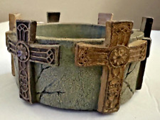 Celtic Cross Hope Candle Holder Green picture