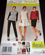 Simplicity Threads Pattern 1255 Tunic Top Skirt & Pants Plus Size 20W-28W Uncut picture