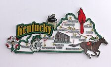 KENTUCKY STATE MAP AND LANDMARKS COLLAGE FRIDGE COLLECTIBLE SOUVENIR MAGNET picture