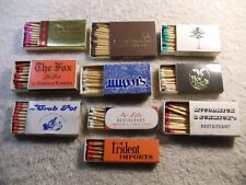 MATCH BOXES VINTAGE SEATTLE, WASH, LOT OF 10 WITH MATCHES picture