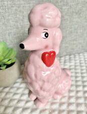 New Target 2024 Spritz Retro Style Pink Poodle Ceramic Figure w/ Heart picture
