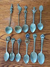 Vintage Lot Of 11 Souvenir Spoons, Various Locations  picture
