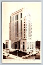 RPPC Jackson County Court House KANSAS CITY MO DOPS 1925-1942 VTG Postcard 1287 picture