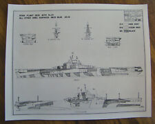 1943 USS Essex CV-9 Camo Paint Design Sheet aircraft carrier drydock WWII picture