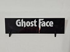 Scream Ghostface Namplate. Horror. Use with Figures, Movies, Shelves & more picture
