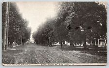West Liberty Iowa~North Calhoun Street Victorian Homes~Rutted Dirt Road~c1905 PC picture