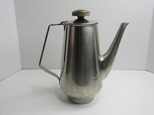 Mid Century International Decorator Stainless Coffee Tea Pot 18/8 picture