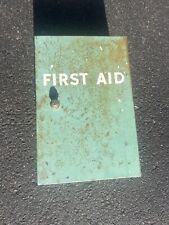 vintage first aid kit metal box picture
