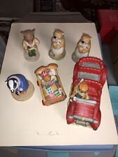 Set of six ￼Towle/Sigma Wind in the Willows Porcelain figurines picture