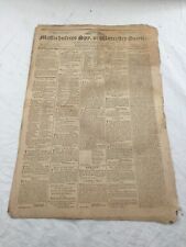 Massachusetts Spy or Worceser Gazette July 29th 1818 Vintage Newspaper Antique picture