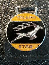 Vintage TRIUMPH STAG KEYCHAIN FOB, British made picture