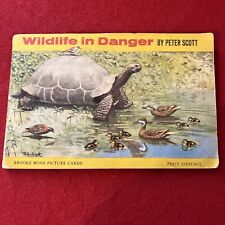 1963 Brooke Bond Tea Wildlife In Danger Tobacco Era Tea Card Album w/ 50 Cards picture