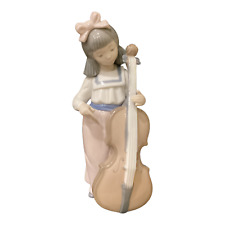Nao by Lladro - Nina Violonchelo Vintage Handmade Figurine from Spain 1987 picture