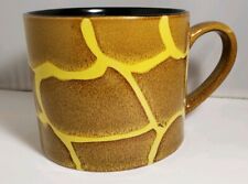 Giraffe Coffee Mug Animal Print Blue Harbour Ceramic Cup 16oz Giraffe Print picture