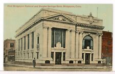 First Bridgeport National and Peoples Savings Bank 1907 - 1915 Bridgeport CT PC picture