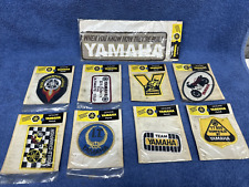 NINE AWESOME NEW OLD STOCK GENUINE YAMAHA EMBROIDERED PATCHES picture
