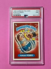 1986 Garbage Pail Kids Punchy Perry 97a PSA 9 DIE CUT ERROR CARD Original 3 GPK picture