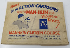 MAN-IKIN Action Cartooning Poseable Figure Art Course Los Angeles Antique picture