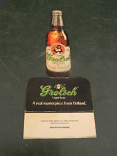 RARE 1979 Grolsch Lager Beer Table Tent Ephemera HOLLAND NETHERLANDS picture