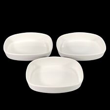3ct Pfaltzgraff American Airlines 430 AA 73D1095 White 1st Class Serving Dishes picture