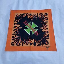 Vintage 80s 90s Easyriders Biker Bandana Made In USA Harley Flames picture