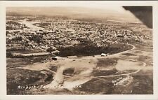 Postcard RPPC Alaska Fairbanks Airport Birdseye View Real Photo 1930's Cann picture
