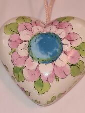 Vintage Ardco Hanging Ceramic Pomander Sachet Japan Potpourri Floral Painted picture